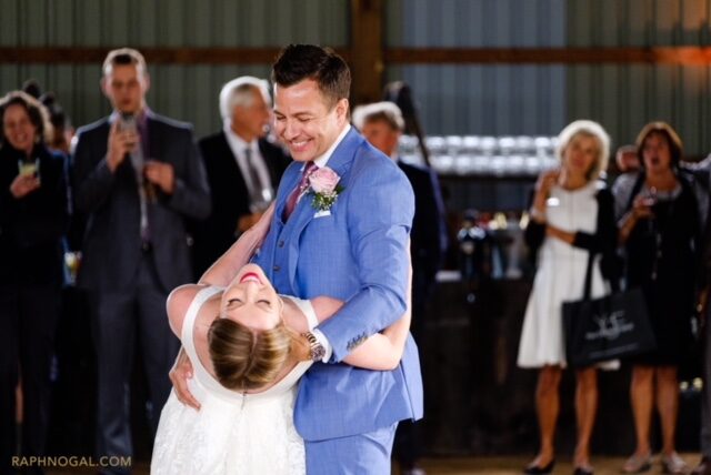 Wedding dance students together