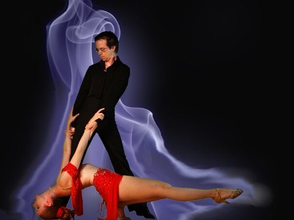 Dominic Boyer in an artistic dance performance